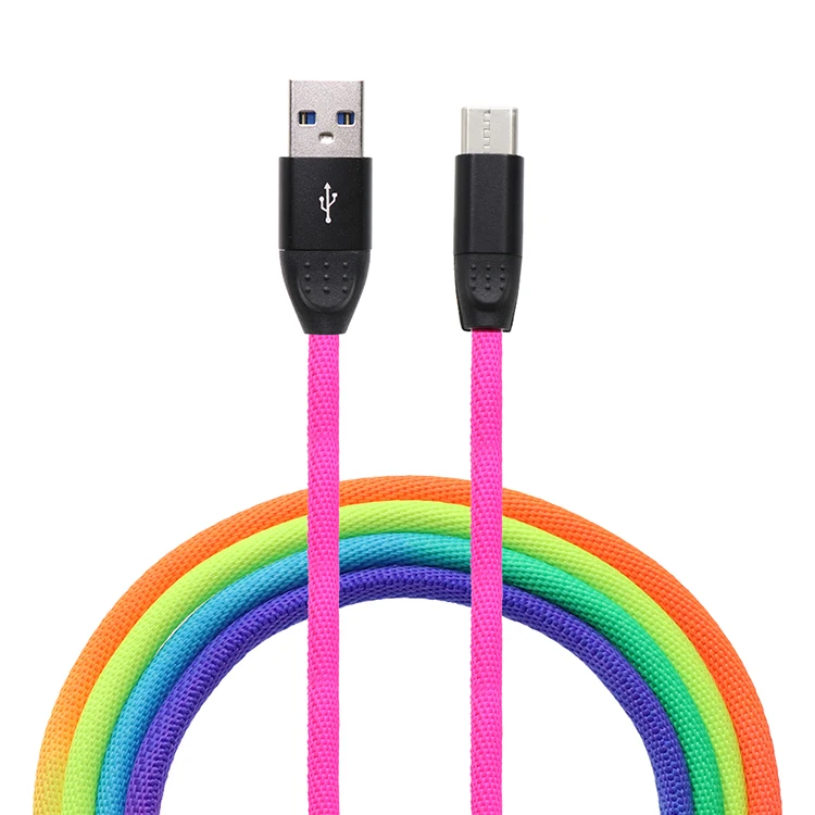 Wholesale High quality 2.4 A Quick Charge Cable Jean Denim Phone Cable Micro Type USB Cable for iPhone - ANKUX.COM