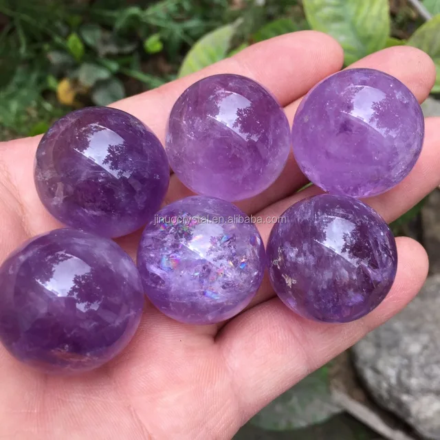 natural rock amethyst quartz crystal balls purple crystal