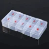DIMICO Empty Plastic Clear 500PCS Empty Nail Tips Nail Storage Case Nail Art Box