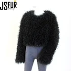 New Design Fashion Weave Tibet Sheep Fur Women Winter Jacket Short Sheep Fur Coat For Women