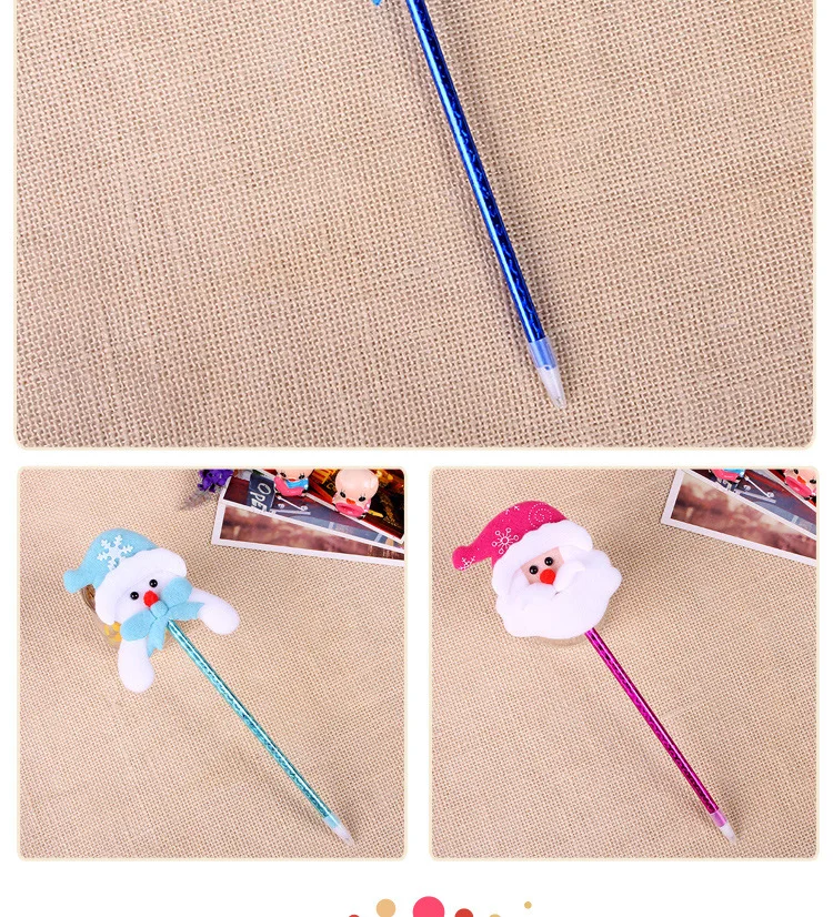 Cheap Christmas gift promotion children cartoon Christmas pen