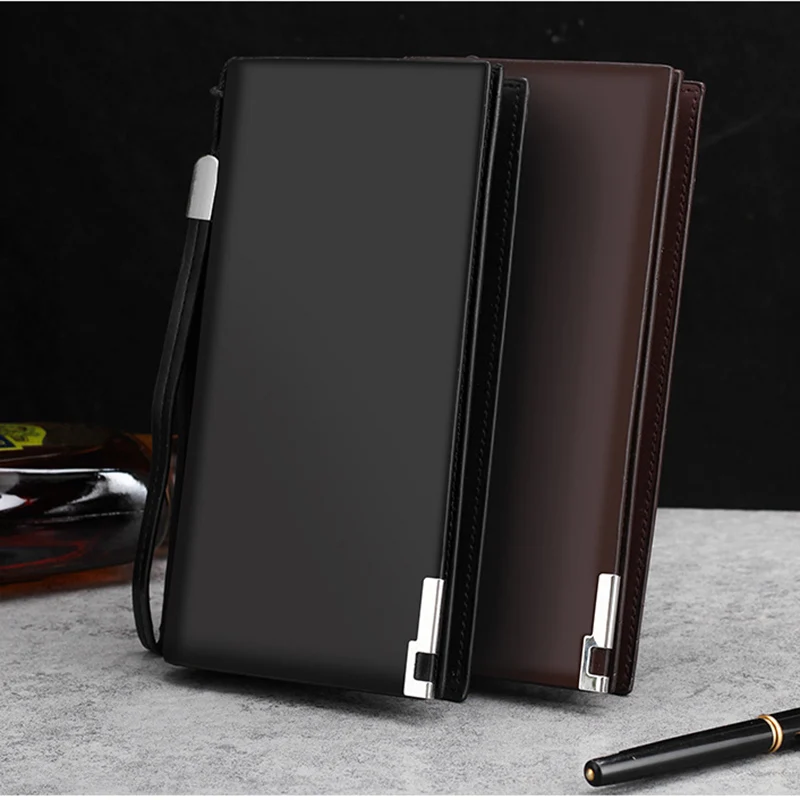 Curewe Kerien black long pu leather wallet with wrise handle for men purse, Black,coffee
Curewe Kerien black long pu leather wallet with wrise handle for men purse, Black,coffee