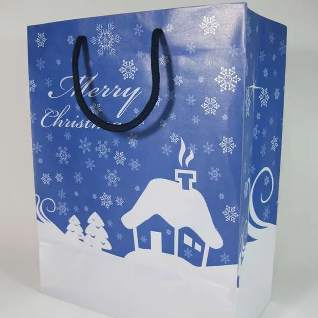 2015 snow house christmas gift package bags/christmas packaging