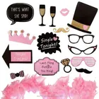 Bachelorette Ladies Night Party Photo Booth Props with feather