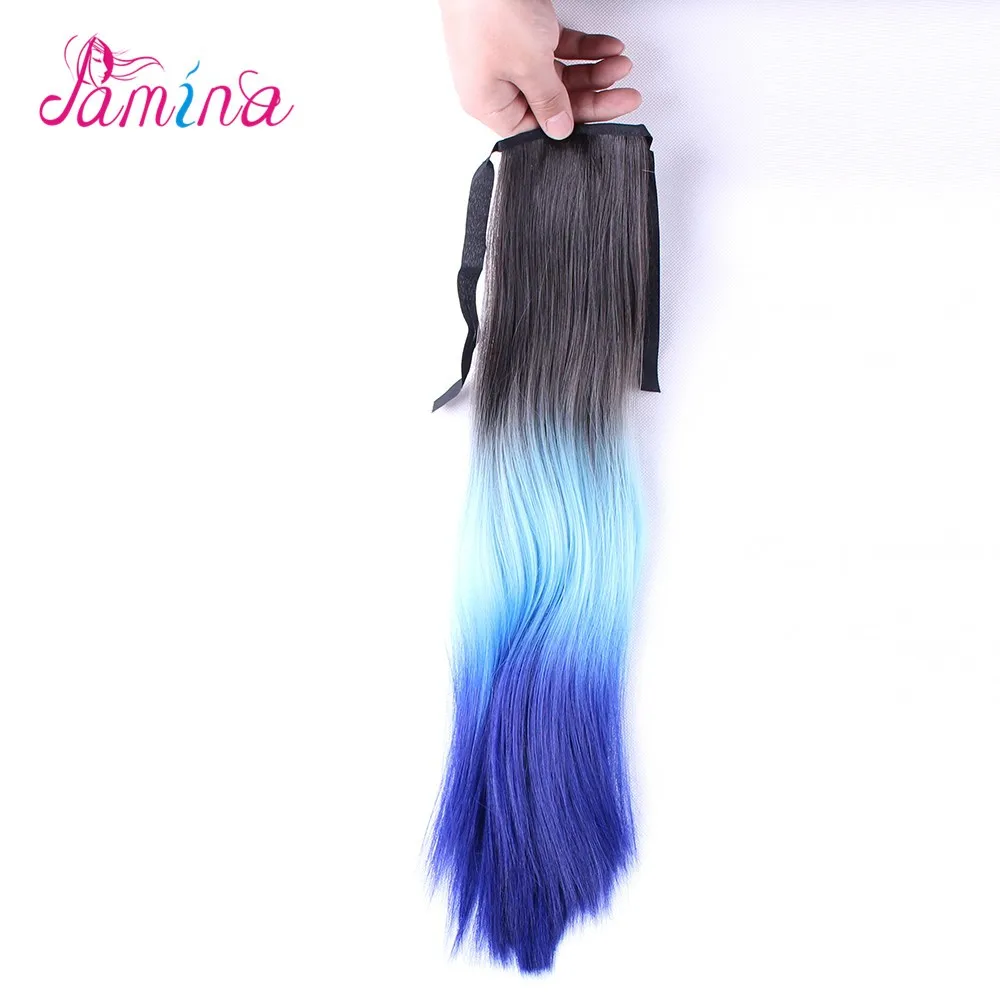 Synthetic Hair Weaving Blue Black Hair Weave Extensions Dreadlock