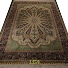 Modern design customized persian pattern hand made silk carpet
