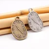 Factory making metal alloy vintage clock charms for jewelry making