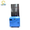 Mini solar system with mobile charger with LCD display and DC/AC output