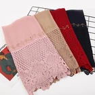 2018 Muslim pure color vintage style scarf hijab wholesale