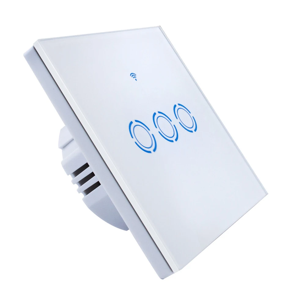 New eWelink 1 2 3 Gang 1 way Wifi Control Switch via Android IOS, Wireless Control Light Touch Wall Switch for Smart Home-14