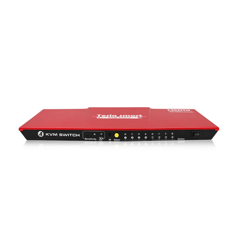 4x14K@60Hz 4:4:4 Video /Audio KVM Switch 4 port with USB 2.0 4 port hdmi kvm switch 
4x14K@60Hz 4:4:4 Video /Audio KVM Switch 4 port with USB 2.0 4 port hdmi kvm switch