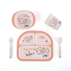 Melamine portion baby dinner eating food plate dish