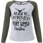Tri blend 50%polyester 25%cotton 25%rayon raglan sleeve long sleeve women basic t-shirt wholesale