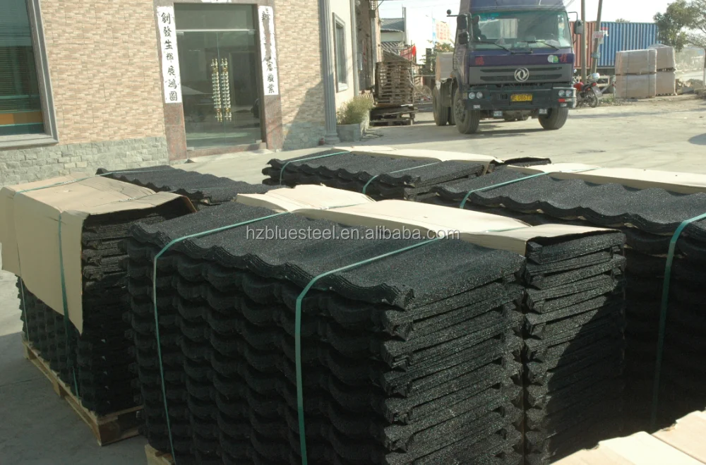 Good Quality Long Life 0.4mm Stone Chips Coated Aluminum Roofing Covering Sheet For Sale