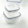 LULA 400ml 1000ml Square Leakproof Clear Eco friendly 38oz Food Container with Lids for Kitchen
