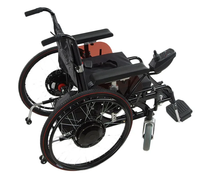 6KMH! 24v 17ah battery operated wheelchair with 24v 180w motor