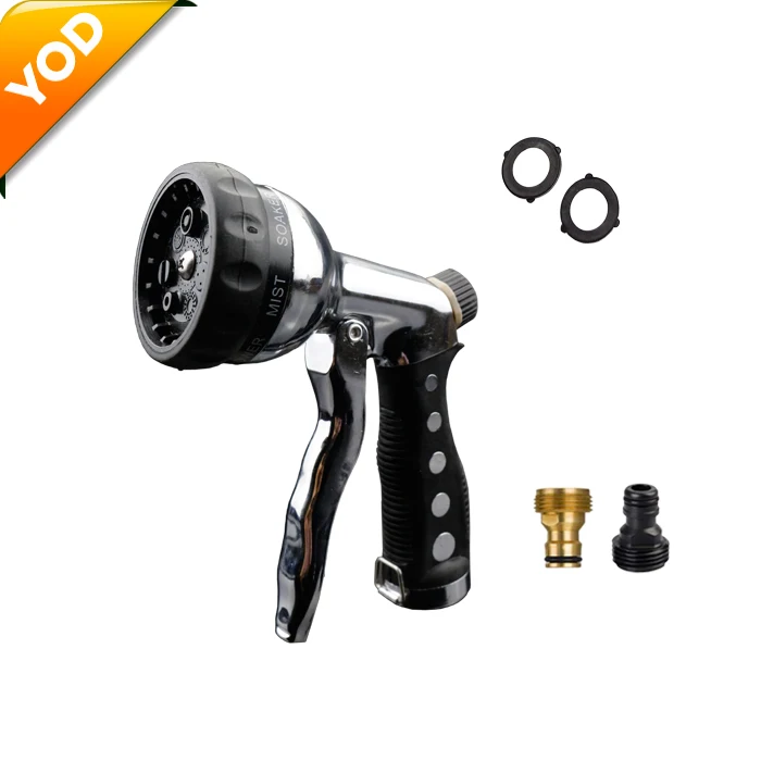 Best for Outdoor Watering Plants Car Washing & Pets Showering Heavy Duty Zinc 7 Adjustable Watering Patterns Water Spray Gun, Black
Best for Outdoor Watering Plants Car Washing & Pets Showering Heavy Duty Zinc 7 Adjustable Watering Patterns Water Spray Gun, Black