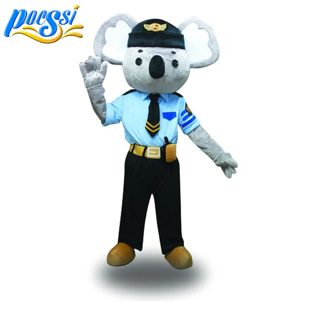 on time shipping interesting pretty party koala police mascot