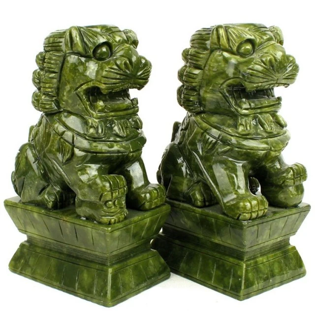 Jade Fu Dog,Fengshui Foo Dog,Jade Statue - Buy Stone Fu Dog Statue,Fu