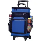 custom insulated foldable cooler bag with wheels