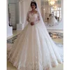Long Sleeves Pakistan Ball Gown Luxury Bridal Dress