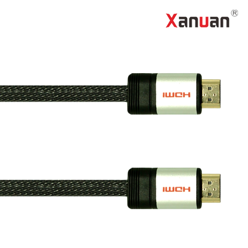 XANUAN aluminum and mesh braided hdmi Cord 6FT HDMI Cable 4K 60Hz with Audio Ethernet for Amazon - ANKUX.COM