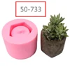 Nicole Factory Outlet Home Office Decoration Silicone Mold For Concrete Silicone Planter Vase Mold