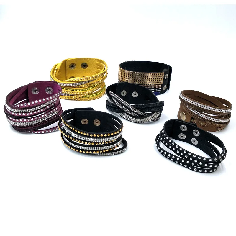 suede leather bracelet with button pu jewelry wholesale wrap costume crystal bracelet no fade rhinestone jewelry
suede leather bracelet with button pu jewelry wholesale wrap costume crystal bracelet no fade rhinestone jewelry