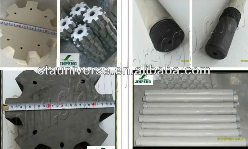 high quality degassing unit graphite rotor and shaft