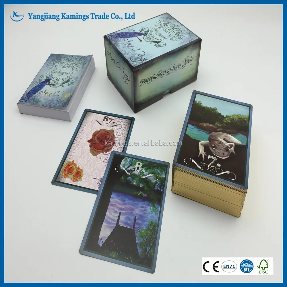 high quality custom printing paper oracle cards set