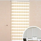 Home decoration day night blackout window manual zebra blinds