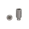Special size extended length Dog point set screw with imperial and metric coarse fine thread customize