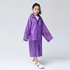 Hot Selling Multicolor Waterproof Plastic Cheap Durable Reusable Clear Plain EVA Kids Rainwear Children's Raincoat Rain Poncho