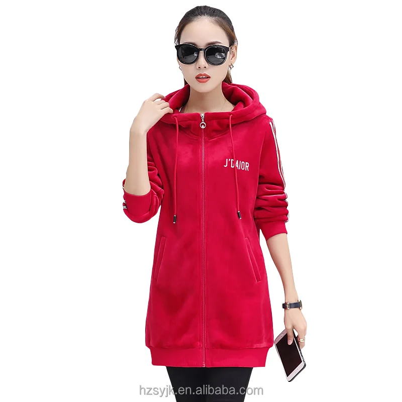 Cheap best selling new sample sportswear casual zip velvet tracksuit with hoodies ladies warm coat
Cheap best selling new sample sportswear casual zip velvet tracksuit with hoodies ladies warm coat
