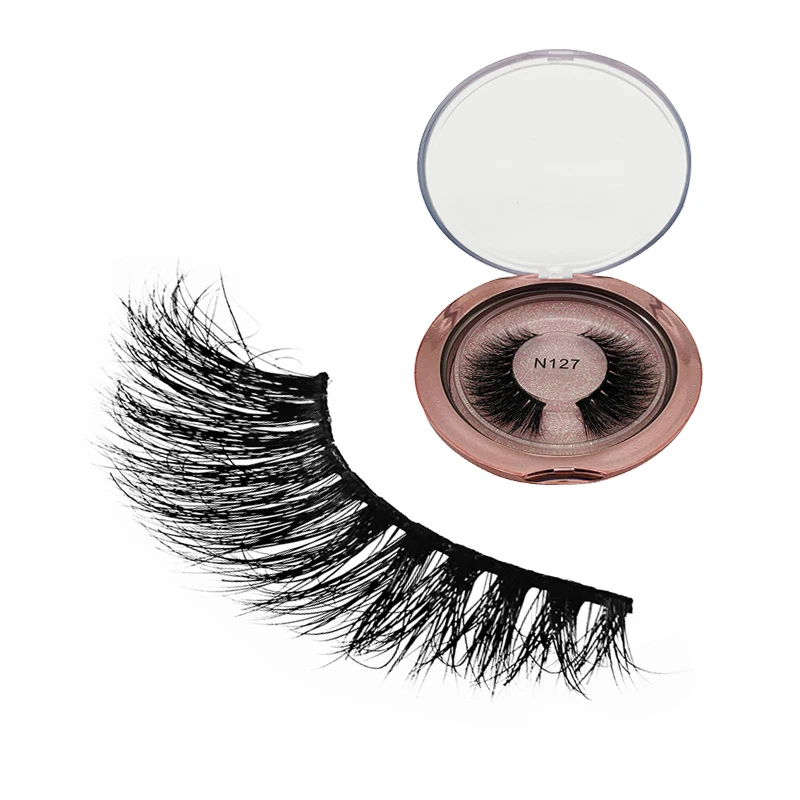 N127 GraceBeauty False Eyelashes 8-20mm 3D Mink Cosmetic Lashes With Rose Gold Case Packing, Natural black
N127 GraceBeauty False Eyelashes 8-20mm 3D Mink Cosmetic Lashes With Rose Gold Case Packing, Natural black