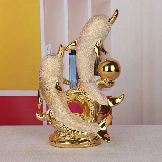 ceramic dolphin decoration figurine for gifts