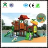 Plastic toy backyard play structures, plastic slides for kids, outside playground for toddlers QX-020B