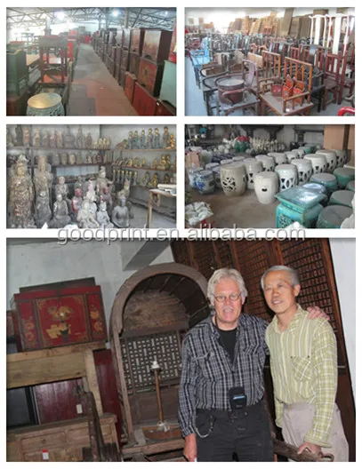 Tibetan Hand-painting reclaimed wood cabinet