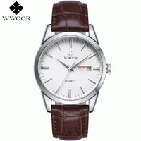 WWOOR 8801 Top Brand Luxury Men Quartz Hour Date Clock Male Genuine Leather Strap Casual Sports Watch Day Date Watch
WWOOR 8801 Top Brand Luxury Men Quartz Hour Date Clock Male Genuine Leather Strap Casual Sports Watch Day Date Watch