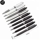 2018 Fashion White And Black Grain Promotional Bulk Ballpoint Pens Metal Body Ball Pen Structure