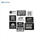 Custom designed satin clothing woven label