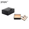 Good-selling black plastic cufflinks and tie clip packing box