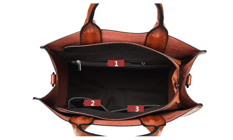 MJ Women Shoulder Bag PU Leather Women's Hot Sale Handbag Tote Bag Leather Crossbody Messenger Bags for Girls Solid Big Capacity (26)