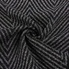 Modern black jacquard yarn dyed 85% polyester 15% viscose fabric suiting fabric taffeta