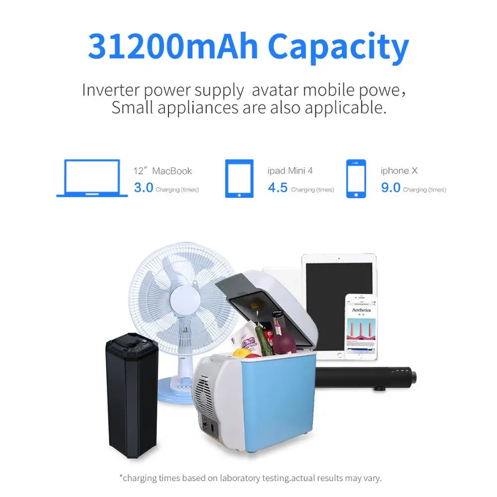 Portable mini UPS power supply AC 110V 220V output power bank for laptop - ANKUX.COM