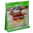 Food grade flat bottom PET/PE dried food packaging bags clear zipper pouch flat bottom