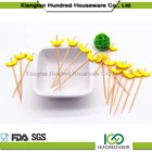 Custom 12cm Cocktail Party Ball Bamboo Art Skewer/Stick/Picks