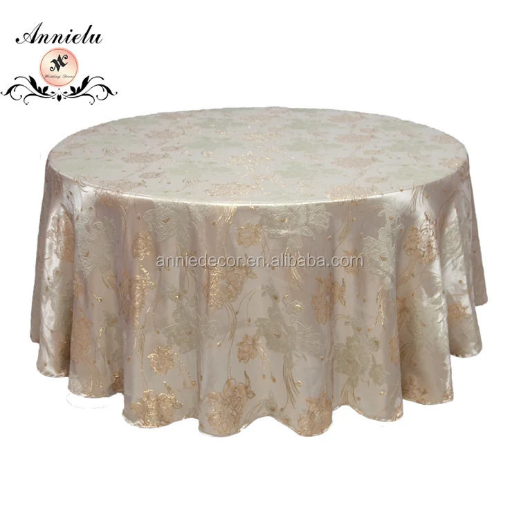 Hot sale elegant design flower designs 100% polyester wedding home party table cover table cloth