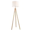 Modern Natural Wooden Floor Lighting Designer Tripod Living Room Stand Lamp