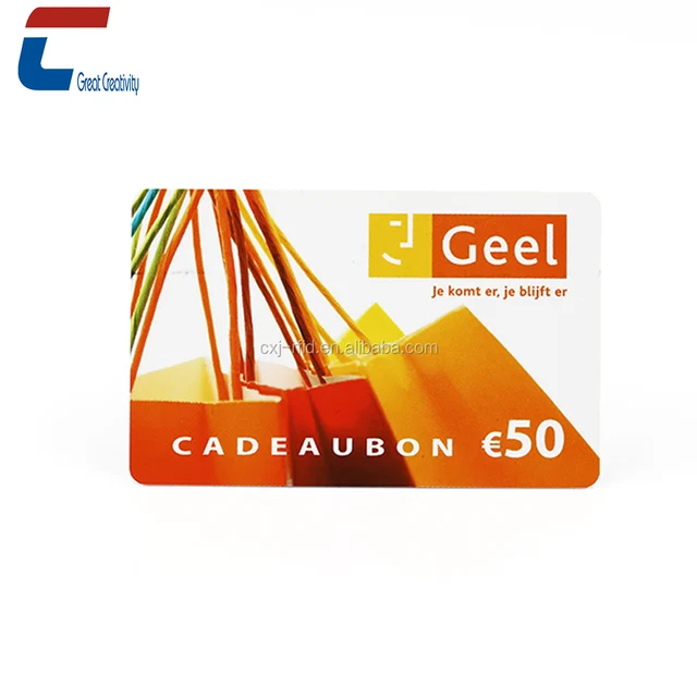 cmyk printing plastic smart business coupon card rfid loyalty